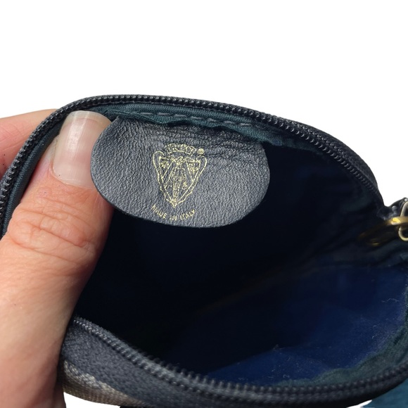 Gucci | Vintage GG Guccismw Logo Coin Purse in Navy Blue/Gold - Picture 8 of 10